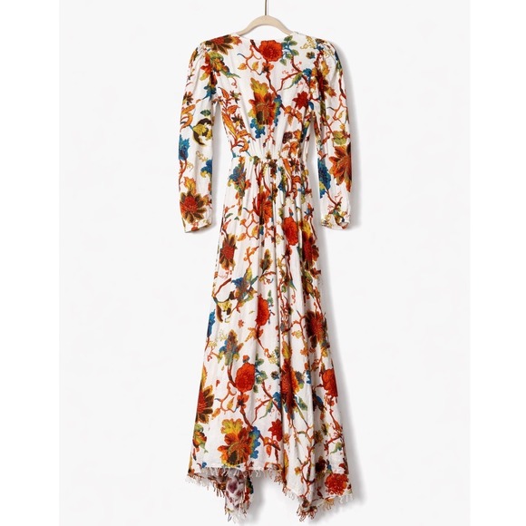 Alix of Bohemia Lalli Reef Wrap Dress | Boho Luxury Maxi | XS - Picture 3 of 10